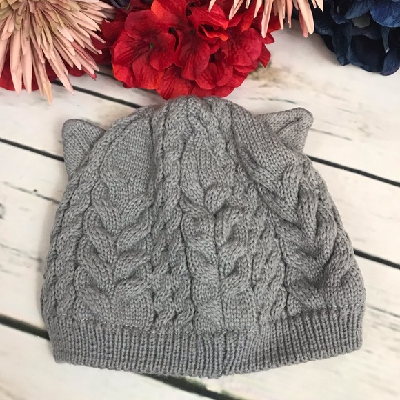 Baby/Toddler Gray Hat with Ears Ring Scarf - Picture 5 of 9